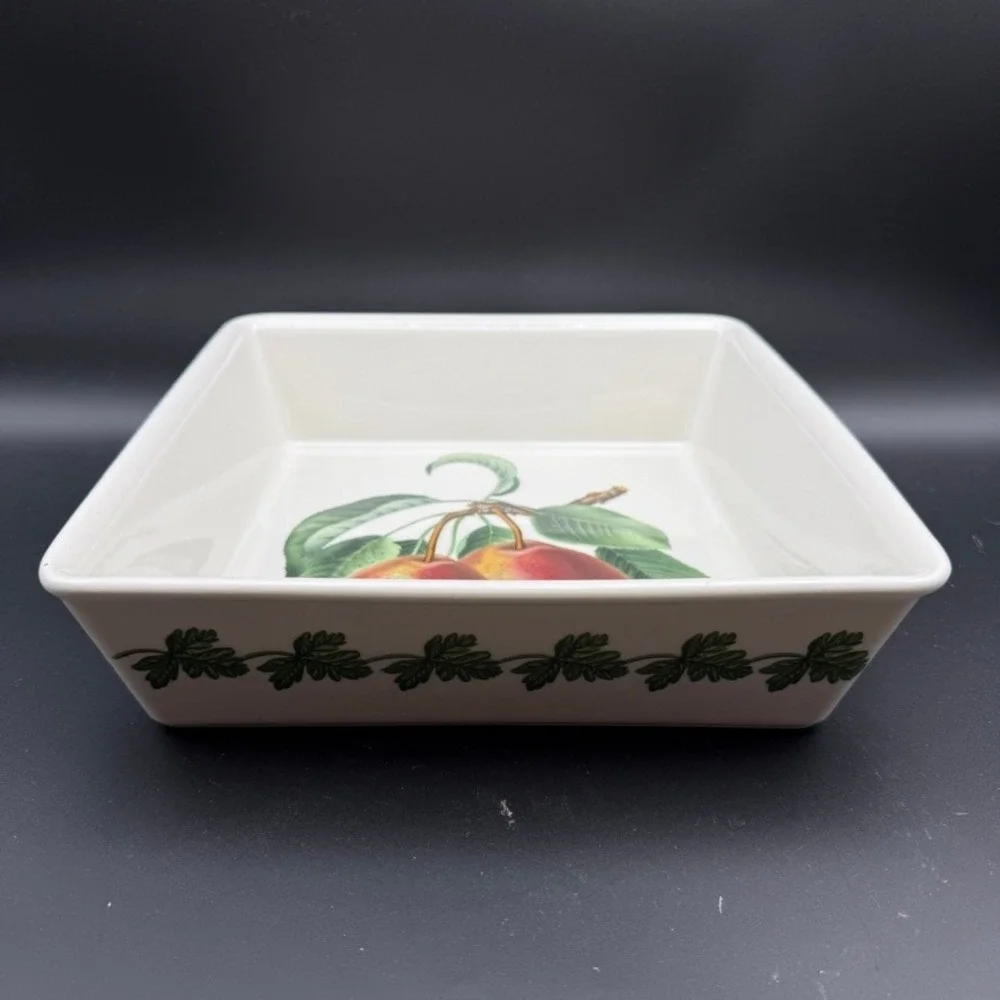 Vintage Portmeirion Pomona Square Casserole Baker Princess Orange 10
